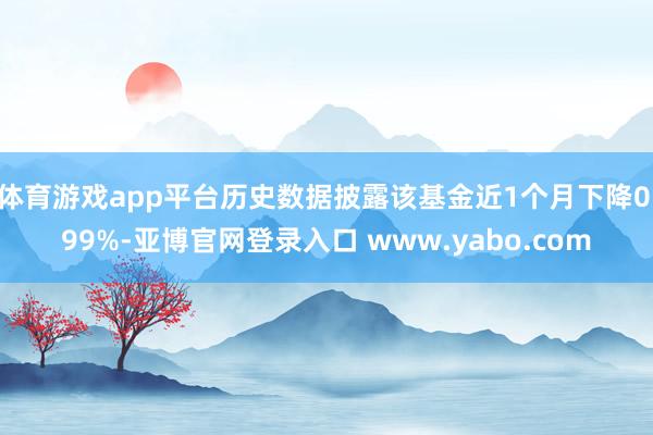 体育游戏app平台历史数据披露该基金近1个月下降0.99%-亚博官网登录入口 www.yabo.com