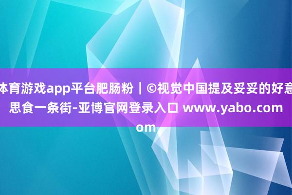 体育游戏app平台肥肠粉|©视觉中国提及妥妥的好意思食一条街-亚博官网登录入口 www.yabo.com