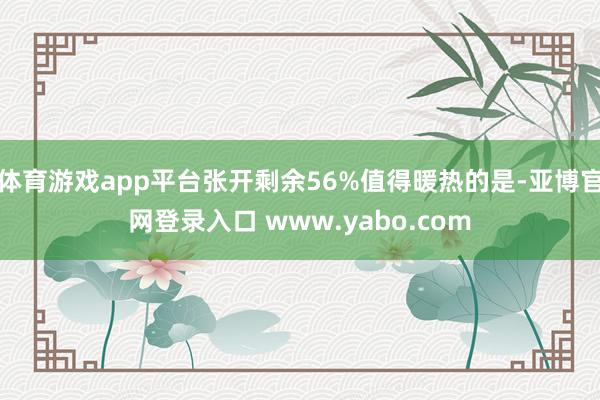 体育游戏app平台张开剩余56%值得暖热的是-亚博官网登录入口 www.yabo.com