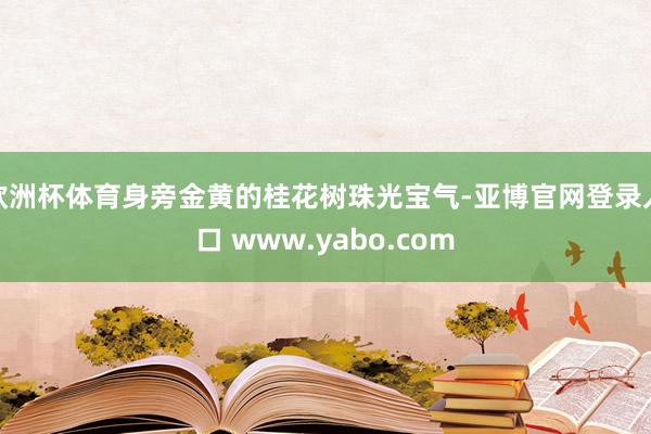 欧洲杯体育身旁金黄的桂花树珠光宝气-亚博官网登录入口 www.yabo.com